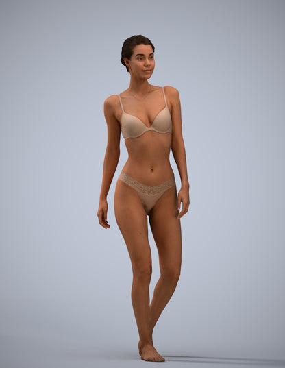 3D scanned woman mix, photorealistic archviz people for Enscape and SketchUp