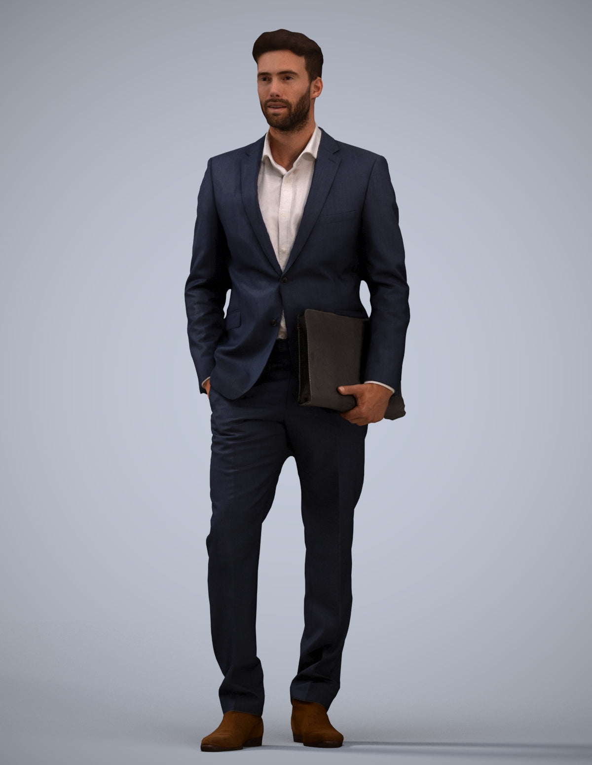 realistic 3D people man business, render-ready for V-Ray and Corona, FBX OBJ