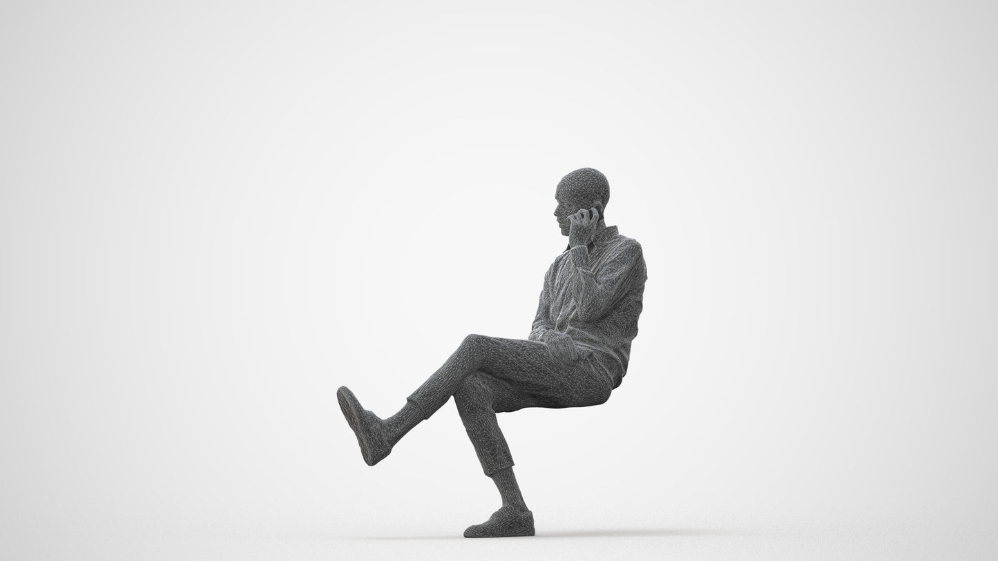 3D scanned man business, photorealistic archviz people for Enscape and SketchUp, square thumbnail