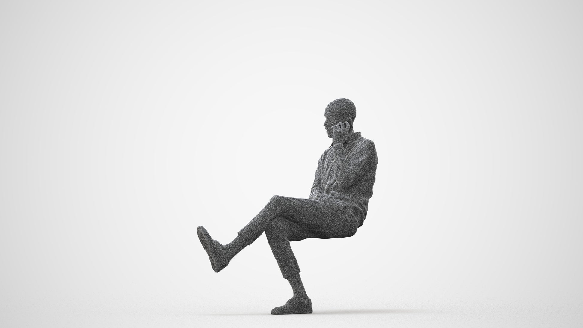 3D scanned man business, photorealistic archviz people for Enscape and SketchUp, square thumbnail