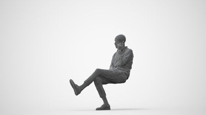 3D scanned man business, photorealistic archviz people for Enscape and SketchUp, square thumbnail