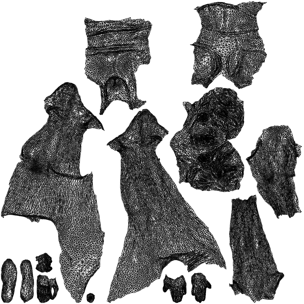 3D human model woman sport, photogrammetry scanned person for archviz, wireframe top-down view