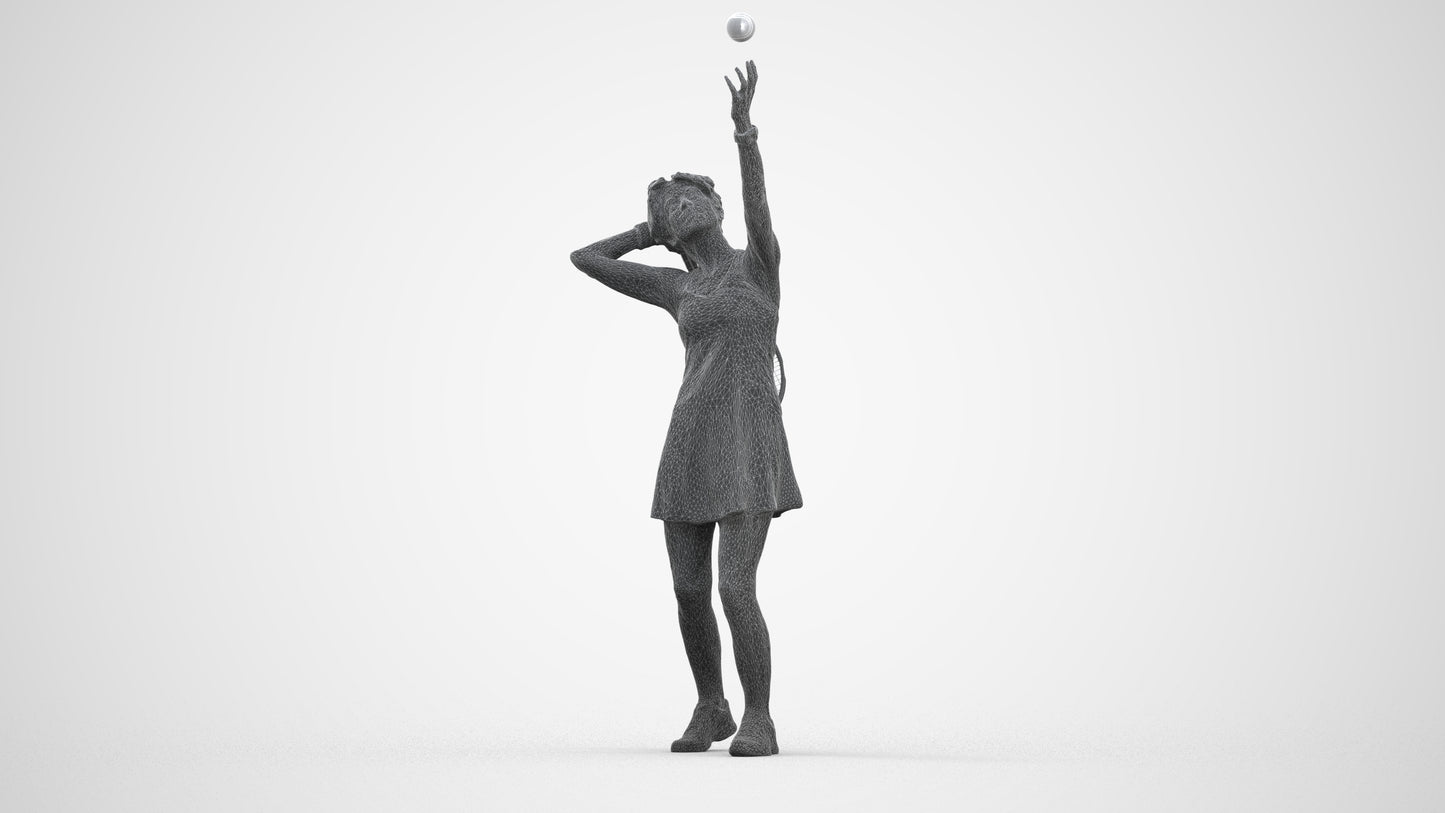 3D scanned woman sport, photorealistic archviz people for Enscape and SketchUp, three-quarter front view render