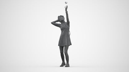 3D scanned woman sport, photorealistic archviz people for Enscape and SketchUp, three-quarter front view render
