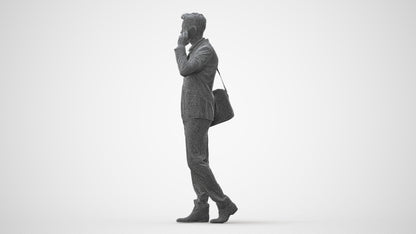 3D scanned man business, photorealistic archviz people for Enscape and SketchUp, square thumbnail