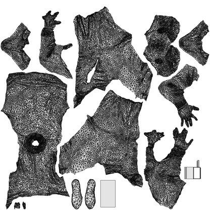 3D human model man casual sitting, photogrammetry scanned person for archviz, wireframe top-down view