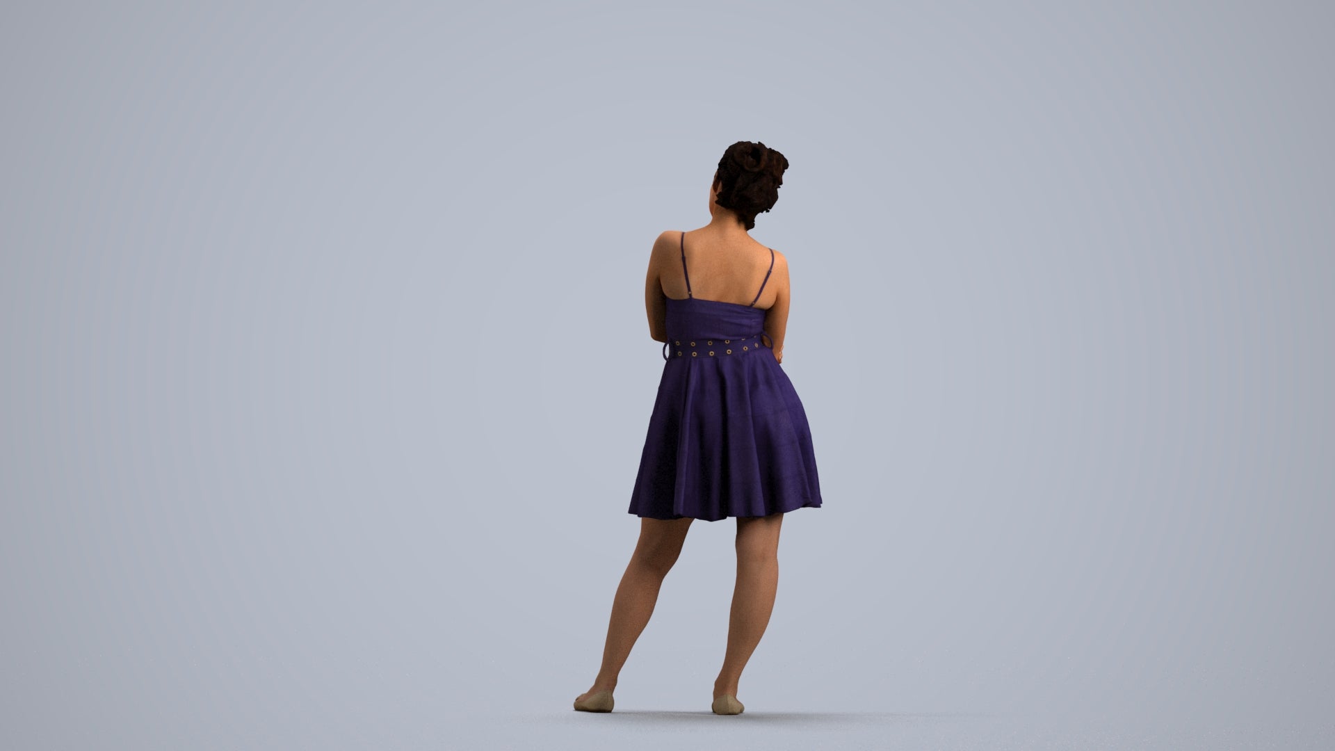 realistic 3D people woman formal formalaffairs, render-ready for V-Ray and Corona, FBX OBJ, front view render