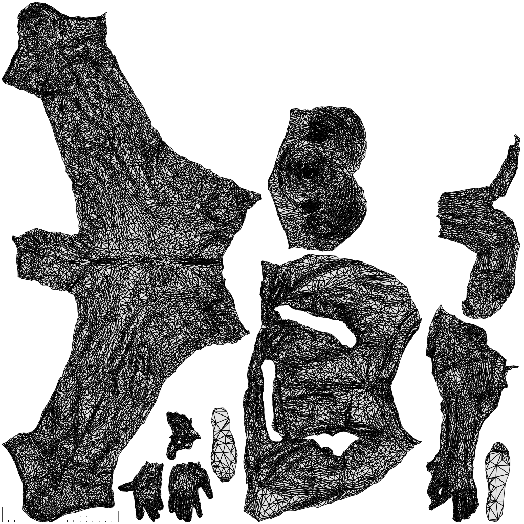 photogrammetry 3D boy hospitality, realistic human model archviz FBX, wireframe top-down view