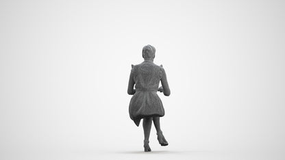 3D scanned woman sitting casual, photorealistic archviz people for Enscape and SketchUp, wireframe front view