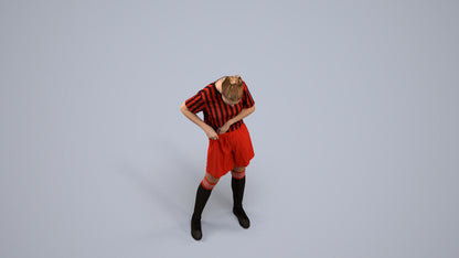 realistic 3D people girl sport, render-ready for V-Ray and Corona, FBX OBJ, back view render