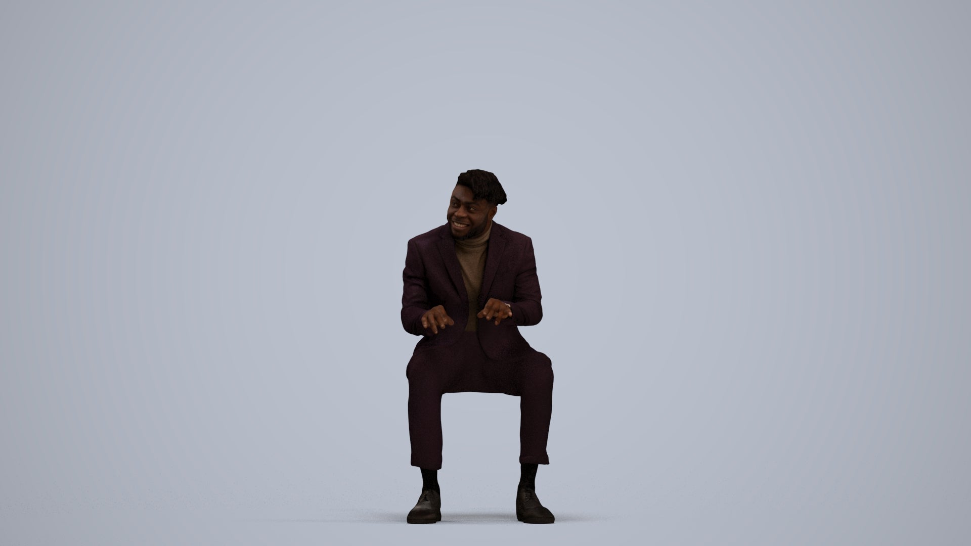 photogrammetry 3D man business, realistic human model archviz FBX, standing pose render