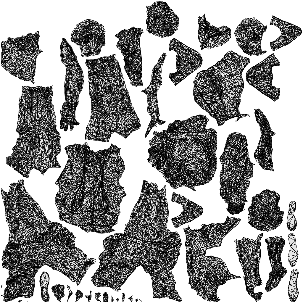 3D scanned senior woman couple casual, photorealistic archviz people for Enscape and SketchUp, wireframe top-down view