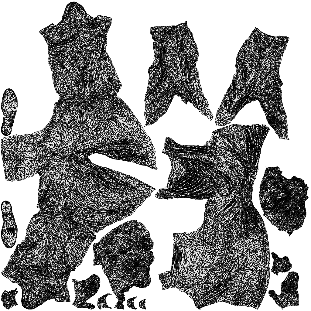 3D people model woman casual cycling, scanned human for 3ds Max rendering, wireframe top-down view