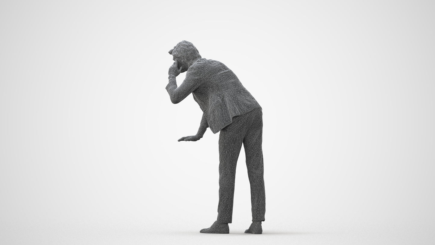 realistic 3D man business, scanned archviz people for Blender and 3ds Max, square thumbnail