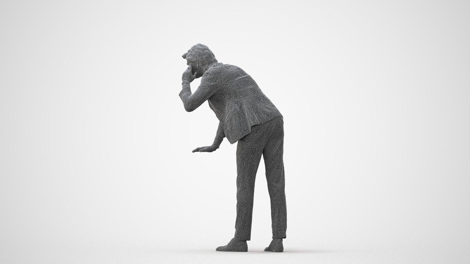 realistic 3D man business, scanned archviz people for Blender and 3ds Max, square thumbnail