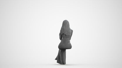 realistic 3D people woman formal formalaffairs, render-ready for V-Ray and Corona, FBX OBJ, wireframe front view