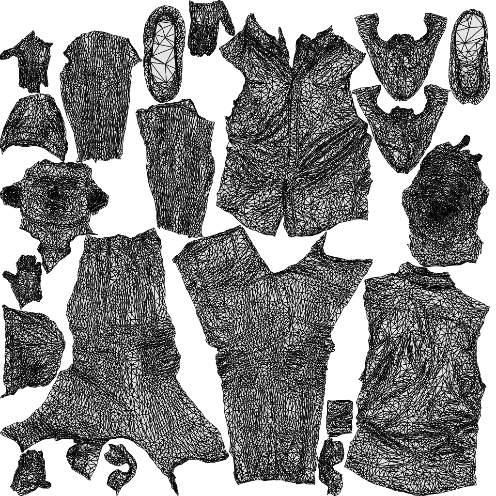 realistic 3D man casual walking, scanned archviz people for Blender and 3ds Max, wireframe top-down view