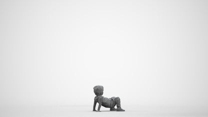 realistic 3D human boy casual kids, archviz people FBX OBJ for Blender, wireframe front view
