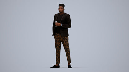 realistic 3D people man formal formalaffairs, render-ready for V-Ray and Corona, FBX OBJ, top-down view render