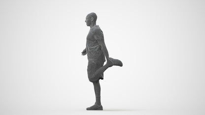 scanned 3D man sport, photogrammetry people for Enscape and V-Ray, square thumbnail