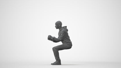 3D people model boy casual kids, scanned human for 3ds Max rendering, square thumbnail