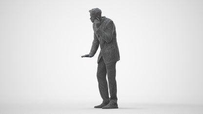 3D scanned man business, photorealistic archviz people for Enscape and SketchUp, square thumbnail