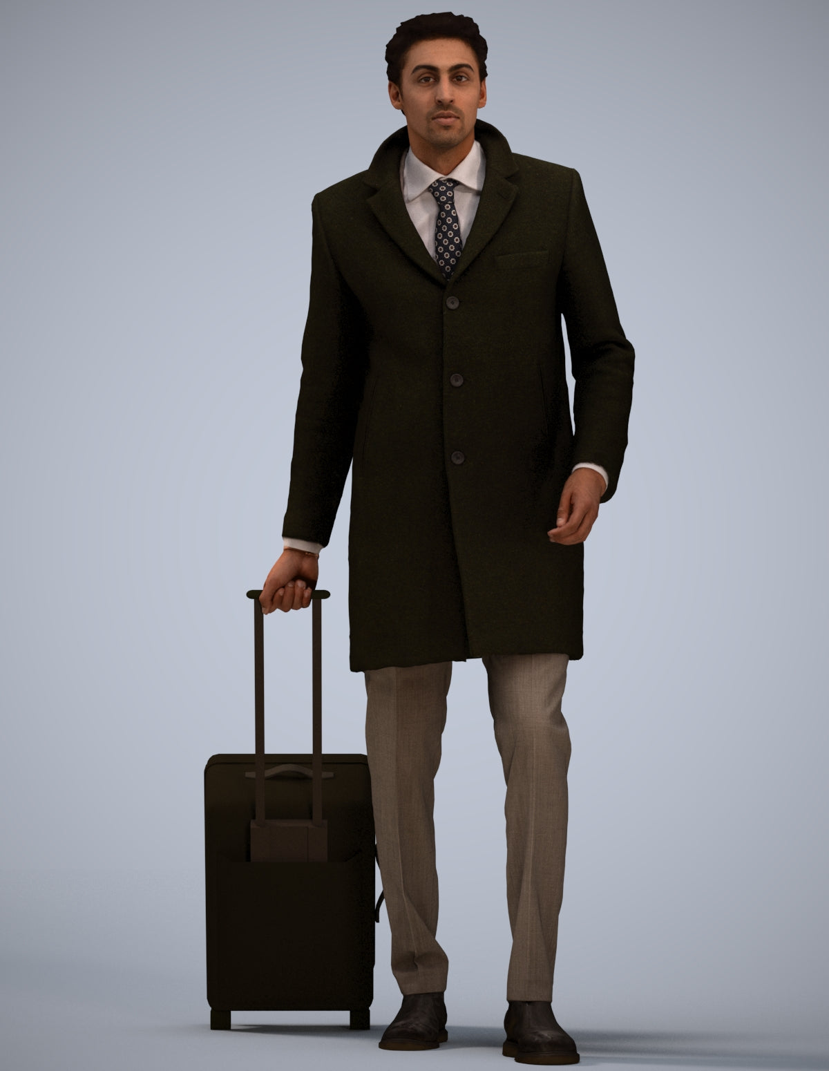realistic 3D people man business, render-ready for V-Ray and Corona, FBX OBJ
