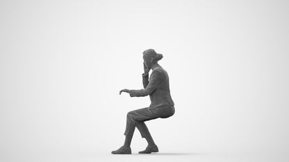 realistic 3D people woman business, render-ready for V-Ray and Corona, FBX OBJ, square thumbnail