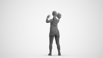 photogrammetry 3D girl sport, realistic human model archviz FBX, wireframe front view