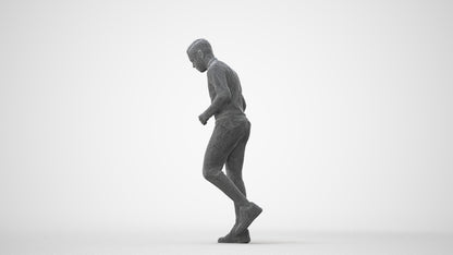 3D scanned boy sport casual, photorealistic archviz people for Enscape and SketchUp, square thumbnail