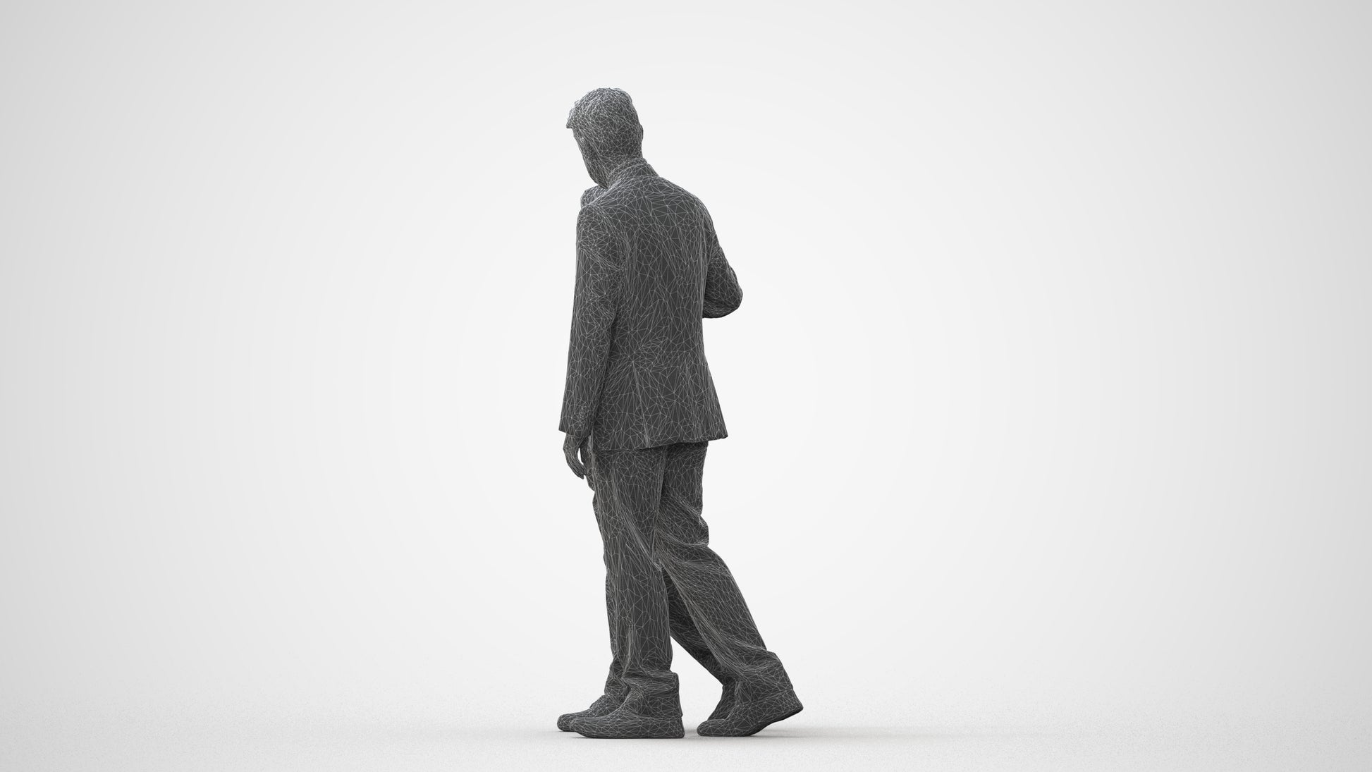 3D people model boy kids, scanned human for 3ds Max rendering, square thumbnail