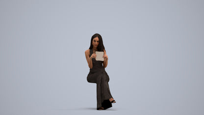 realistic 3D people woman formal formalaffairs, render-ready for V-Ray and Corona, FBX OBJ, standing pose render