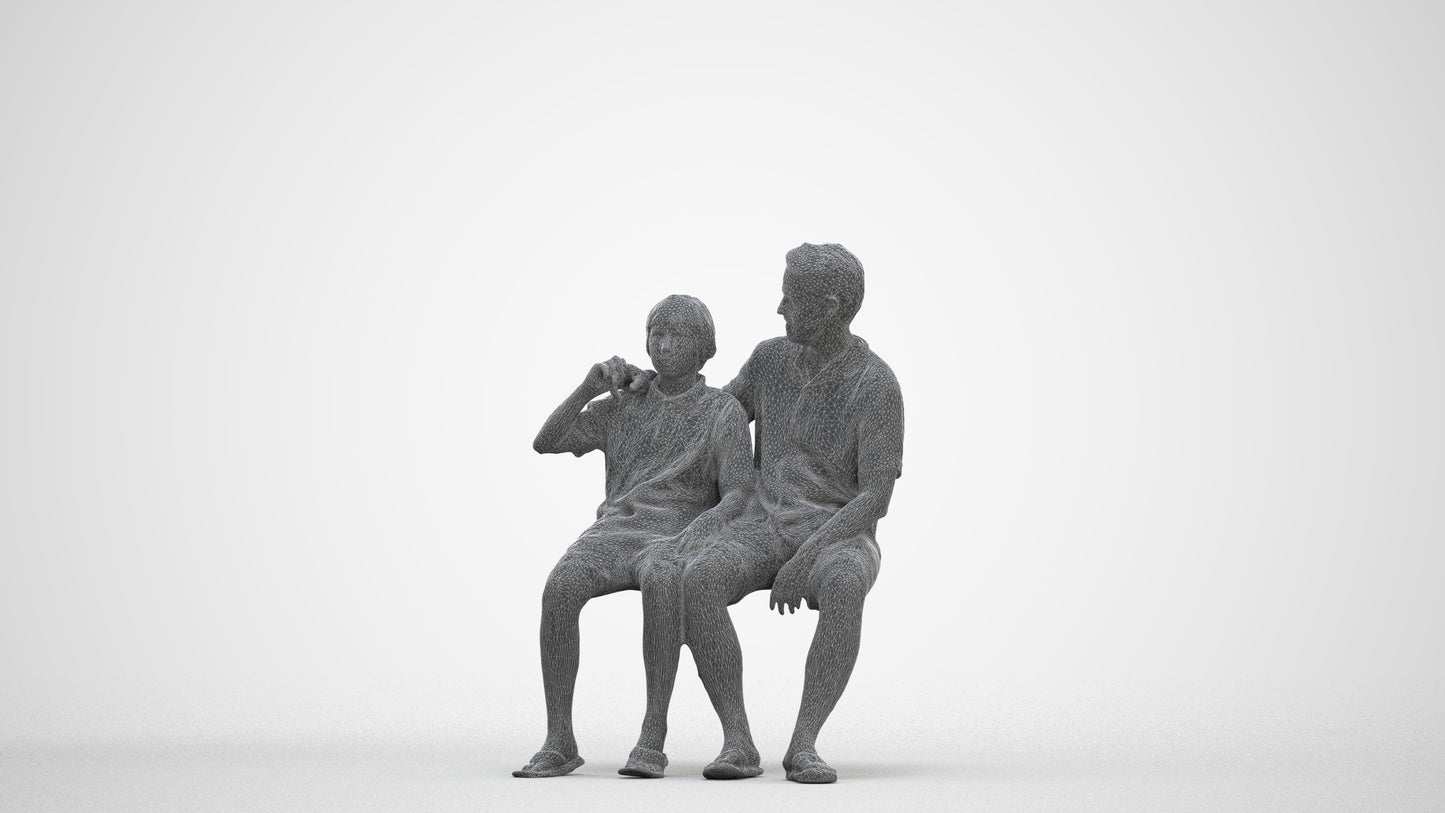photogrammetry 3D boy kids, realistic human model archviz FBX, three-quarter front view render