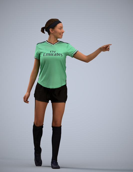 photogrammetry 3D woman sport, realistic human model archviz FBX
