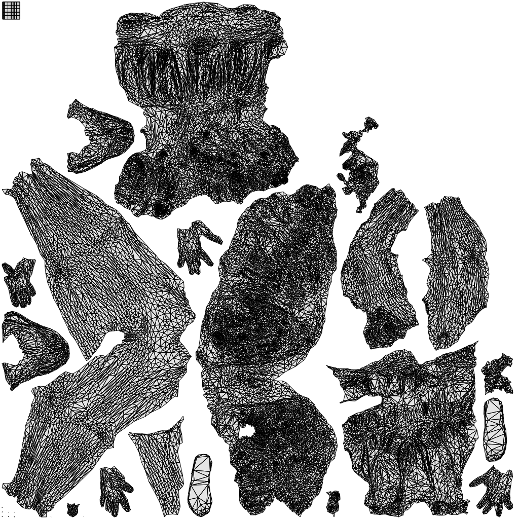 realistic 3D woman casual sitting, scanned archviz people for Blender and 3ds Max, wireframe top-down view
