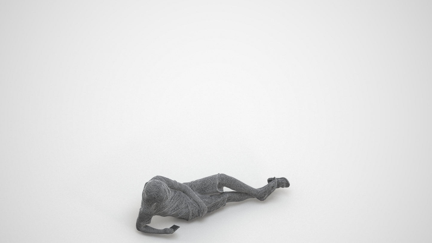 3D human model boy casual kids, photogrammetry scanned person for archviz, wireframe three-quarter view