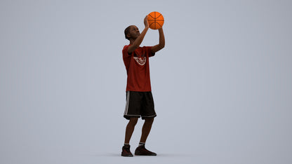 scanned 3D boy sport, photogrammetry people for Enscape and V-Ray, standing pose render