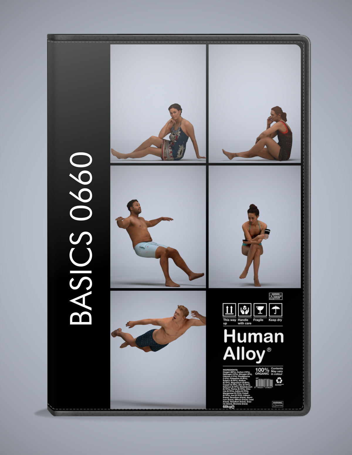 3D human models pool bundle, 5 photogrammetry scanned people for archviz