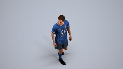 3D scanned man sport, photorealistic archviz people for Enscape and SketchUp, back view render