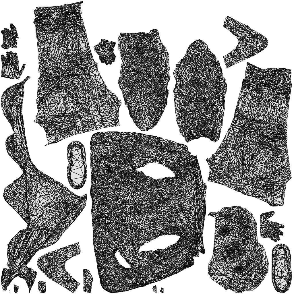scanned 3D man casual walking, photogrammetry people for Enscape and V-Ray, wireframe top-down view