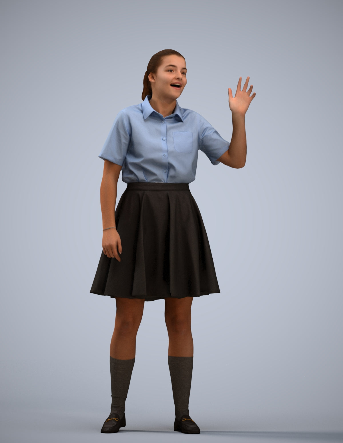 photogrammetry 3D girl kids, realistic human model archviz FBX