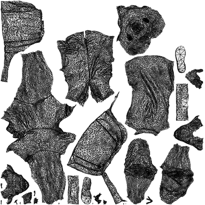 realistic 3D people man casual shopping, render-ready for V-Ray and Corona, FBX OBJ, wireframe top-down view