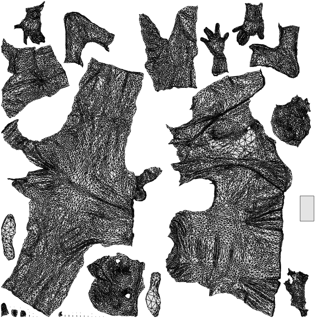 realistic 3D man business, scanned archviz people for Blender and 3ds Max, wireframe top-down view