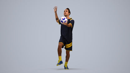 scanned 3D man sport, photogrammetry people for Enscape and V-Ray, standing pose render