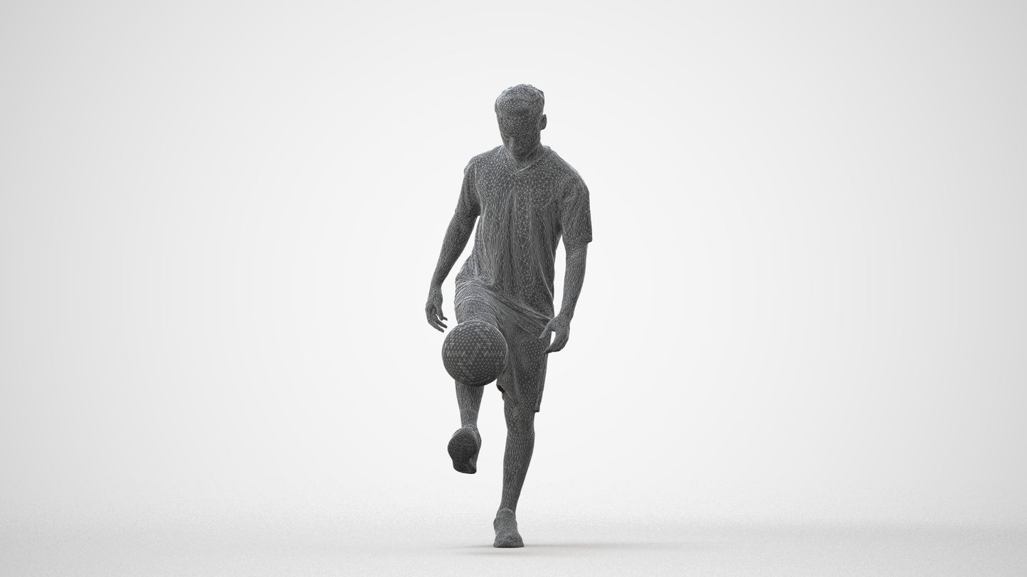 scanned 3D man sport, photogrammetry people for Enscape and V-Ray, square thumbnail