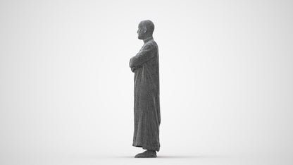 realistic 3D human man standing, archviz people FBX OBJ for Blender, square thumbnail