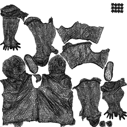 3D people model boy sport kids, scanned human for 3ds Max rendering, wireframe top-down view