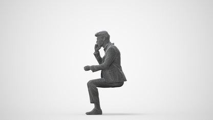 realistic 3D man business, scanned archviz people for Blender and 3ds Max, square thumbnail