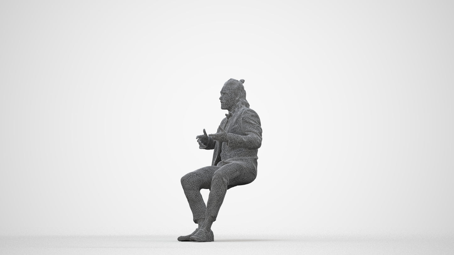 realistic 3D human man formal formalaffairs, archviz people FBX OBJ for Blender, wireframe back view
