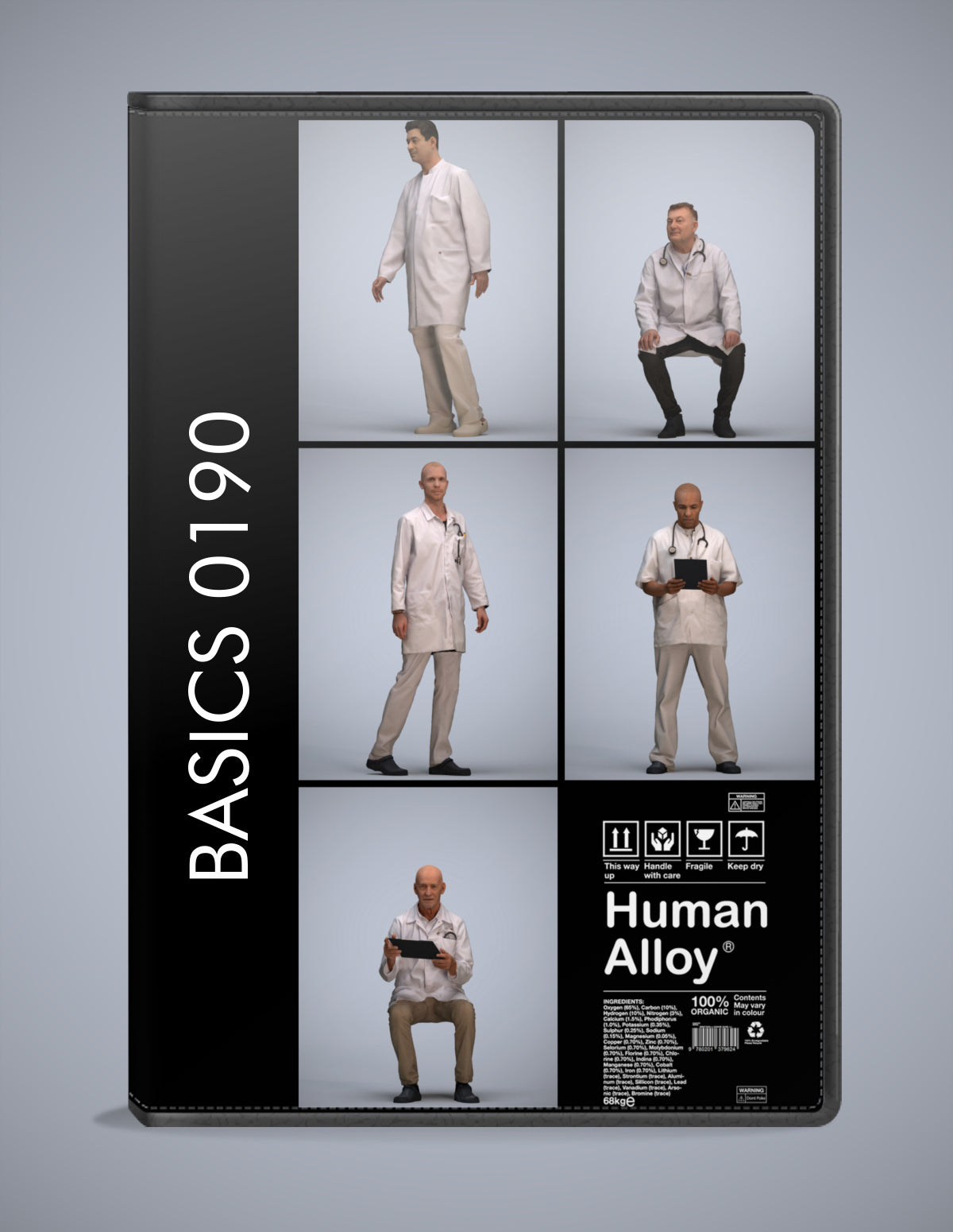 5 3D scanned people medical, photorealistic archviz pack for Enscape and SketchUp